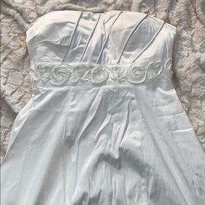 Strapless white dress NWT